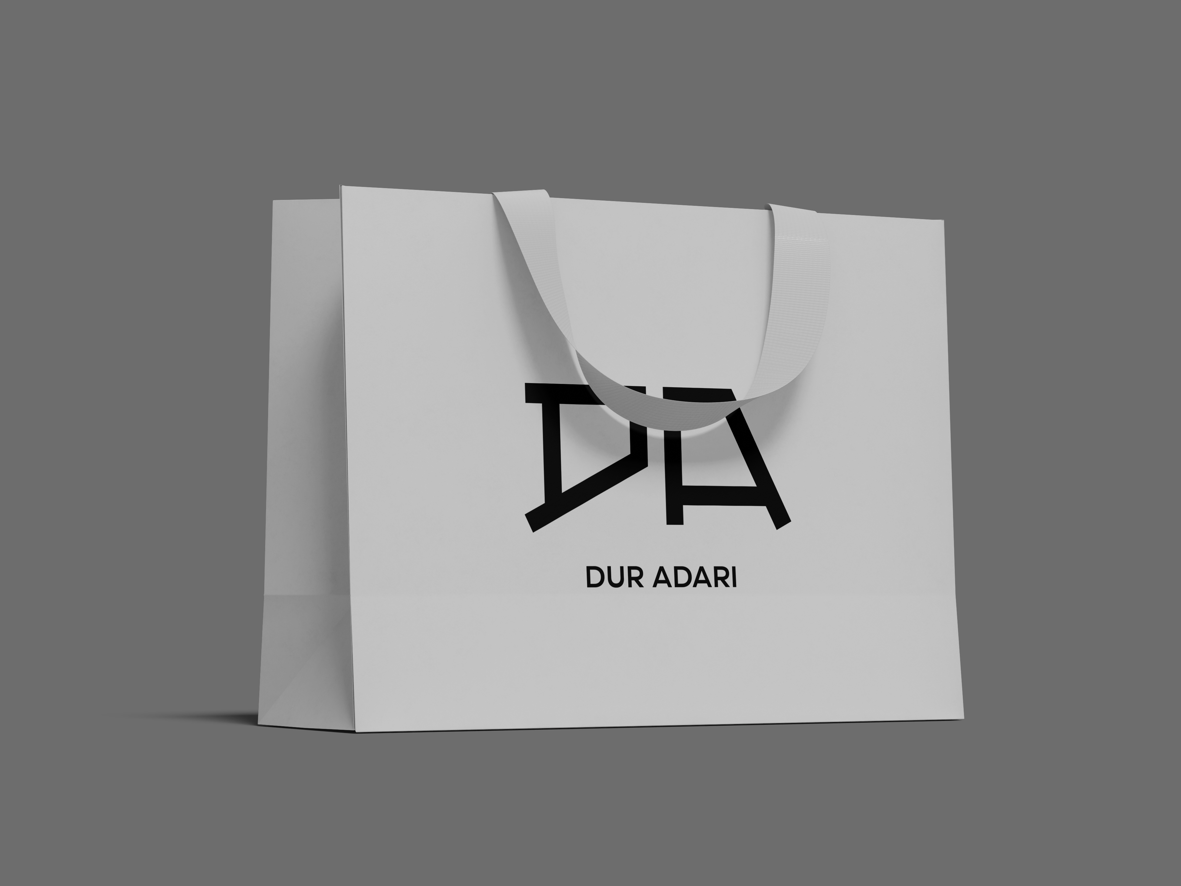 Dura Adari branded paper bag mockup
